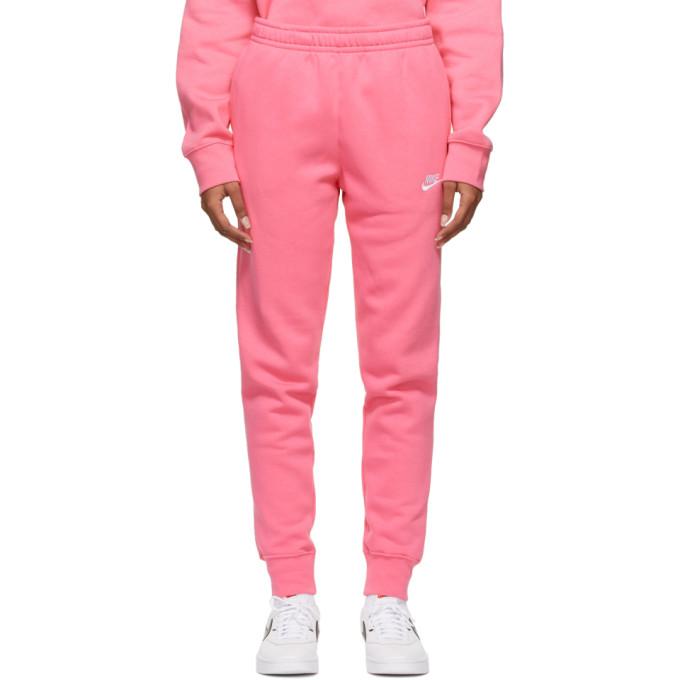 Nike Pink Sportswear Club Jogger Lounge Pants