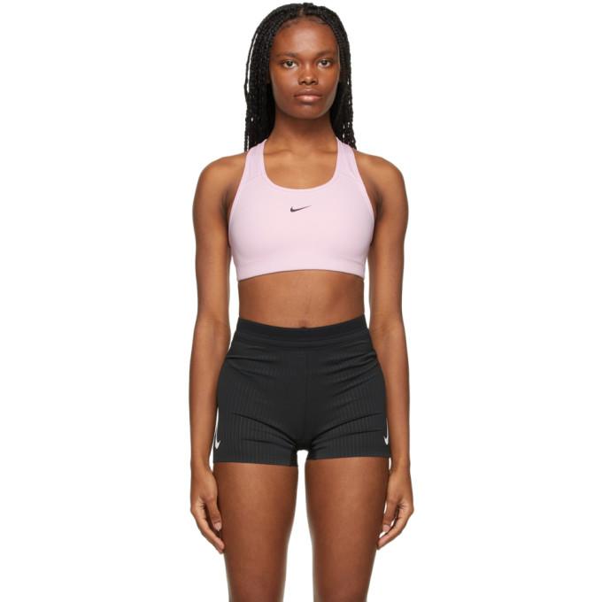 Nike Pink Swoosh Dri-FIT Sports Bra