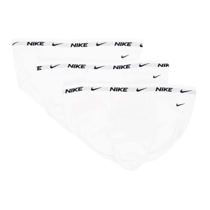 Nike Three-Pack White Cotton Everyday Briefs