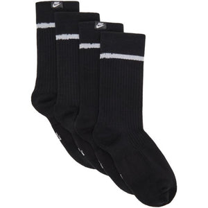 Nike Two-Pack Black Essential Crew Socks