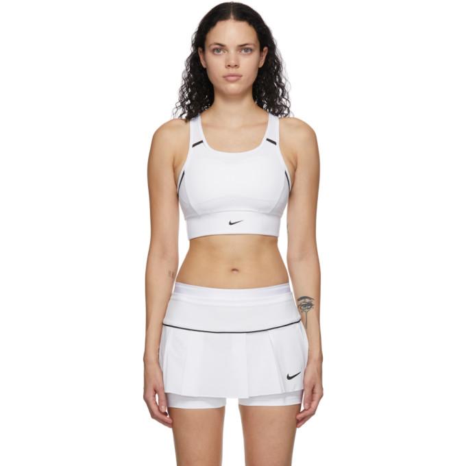 Nike White Pocket Sports Bra