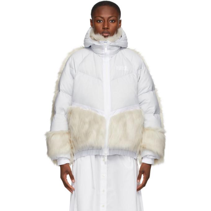 Nike White Sacai Edition Down NGR Parka