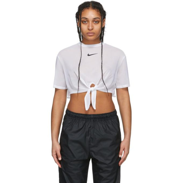 Nike White Sportswear Crop Top T-Shirt