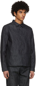 non Black Denim Raw Shirt