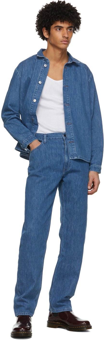 non Blue Denim Washed Shirt