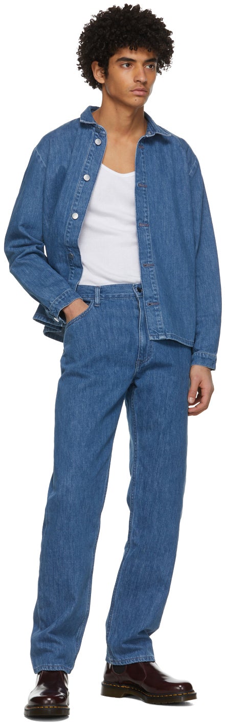 non Blue Straight-Leg Jeans