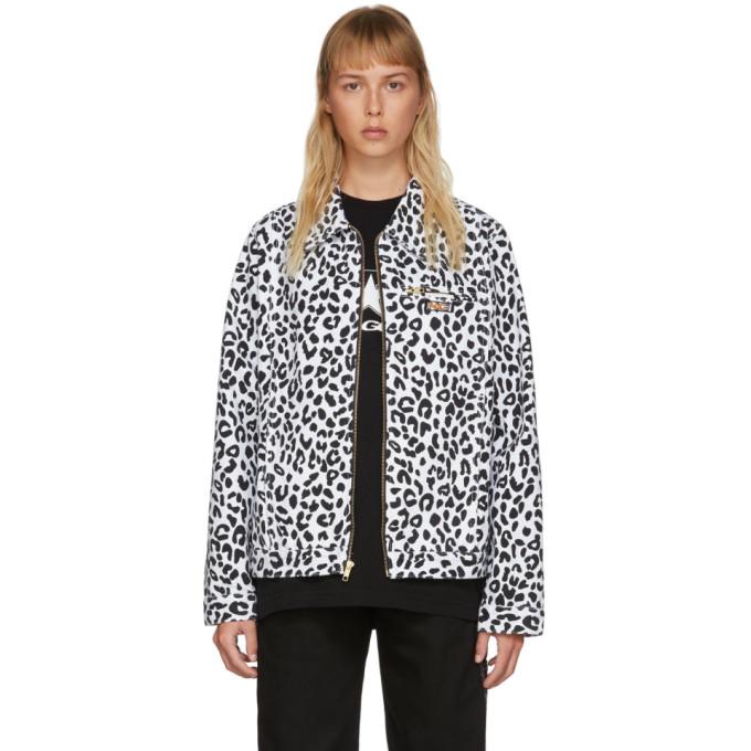 Noon Goons Black and White Denim Leopard Jacket – BlackSkinny