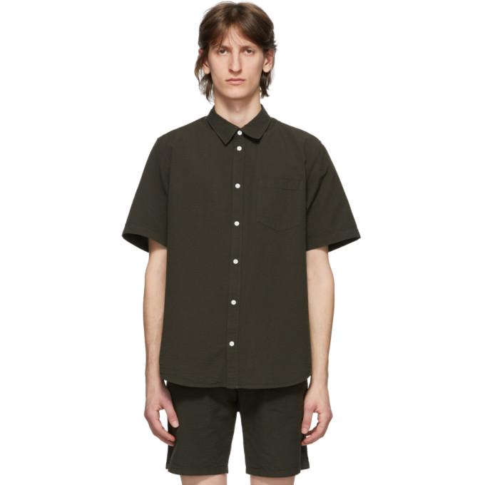 Norse Projects Green Seersucker Osvald Shirt
