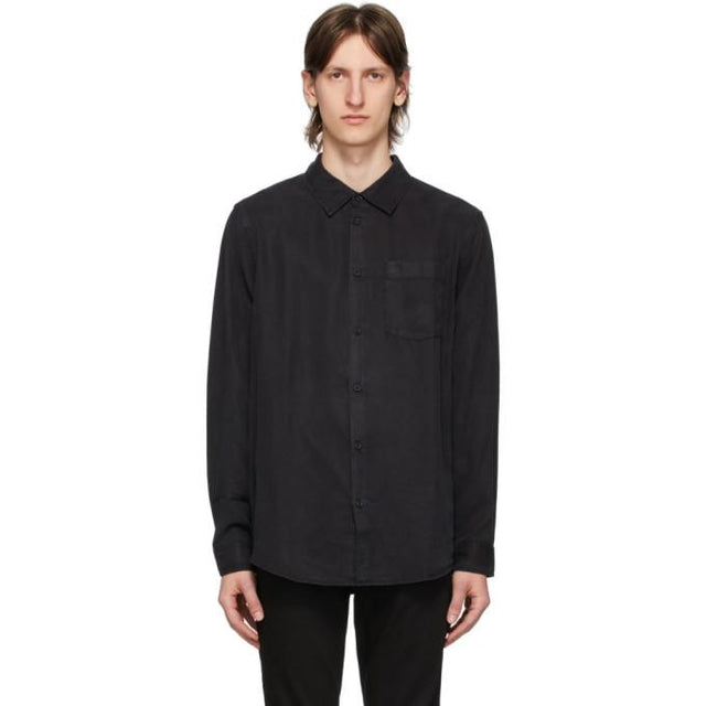 Nudie Jeans Black Chuck Smooth Shirt