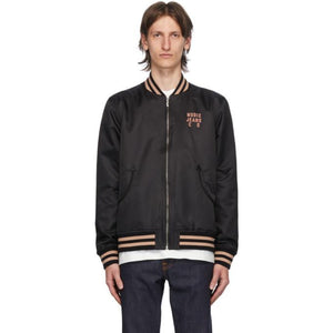 Nudie Jeans Black Misfit Creature 2 Bengan Bomber Jacket