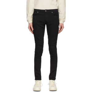 Nudie Jeans Black Skinny Lin Jeans