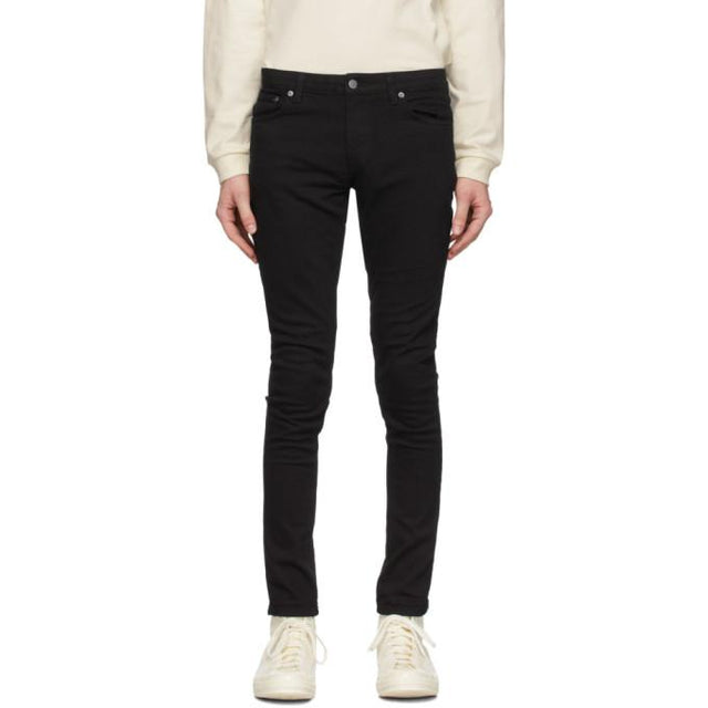 Nudie Jeans Black Skinny Lin Jeans