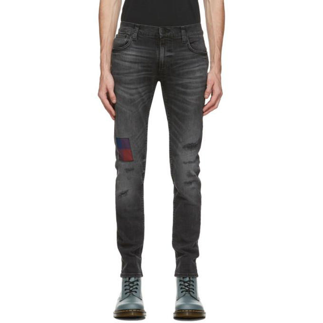 Nudie Jeans Black Thin Finn Jeans