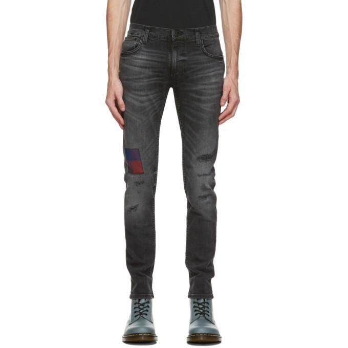 Nudie Jeans Black Thin Finn Jeans