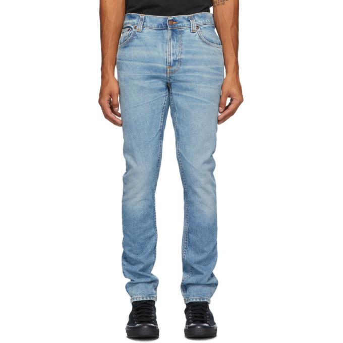 Nudie Jeans Blue Lean Dean Jeans