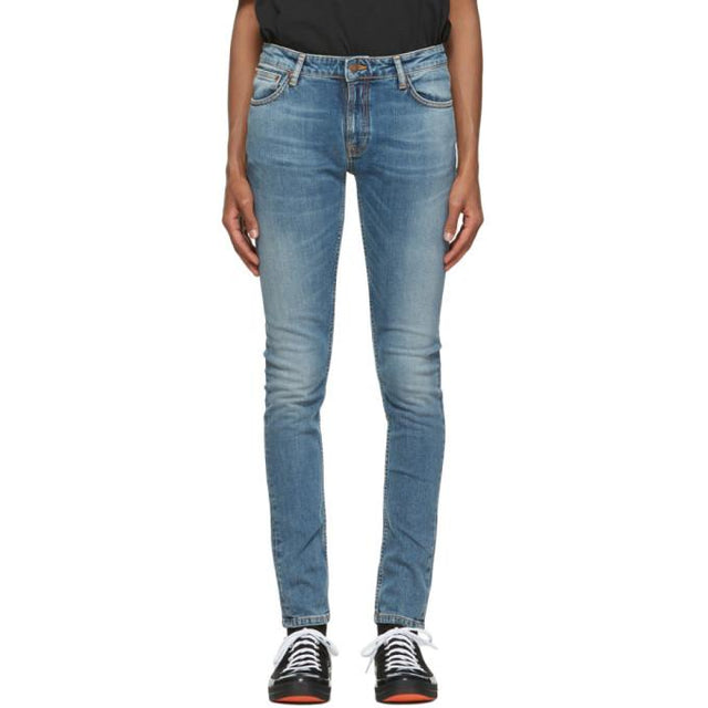 Nudie Jeans Blue Skinny Lin Jeans