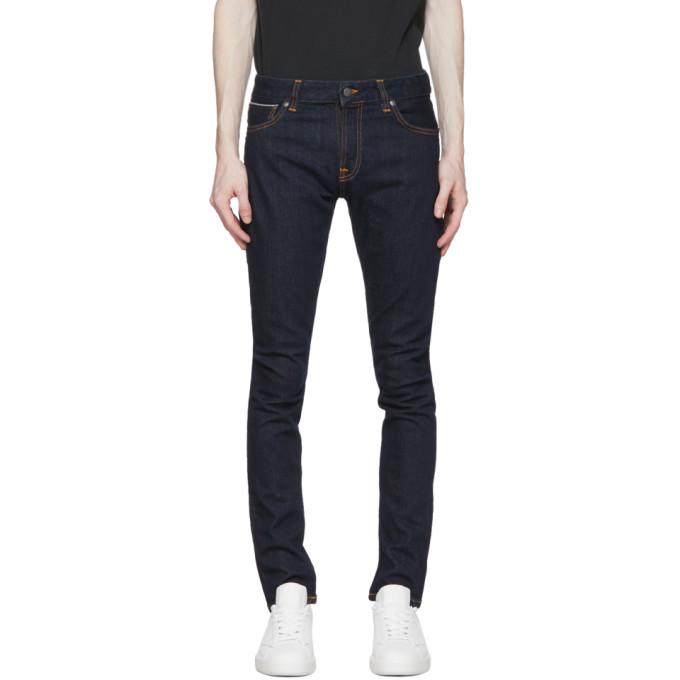 Nudie Jeans Blue Skinny Lin Jeans
