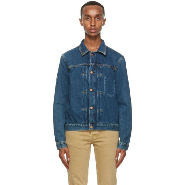 Nudie Jeans Blue Someplace Vinny Denim Jacket