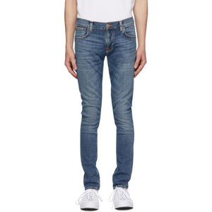 Nudie Jeans Blue Tight Terry Jeans