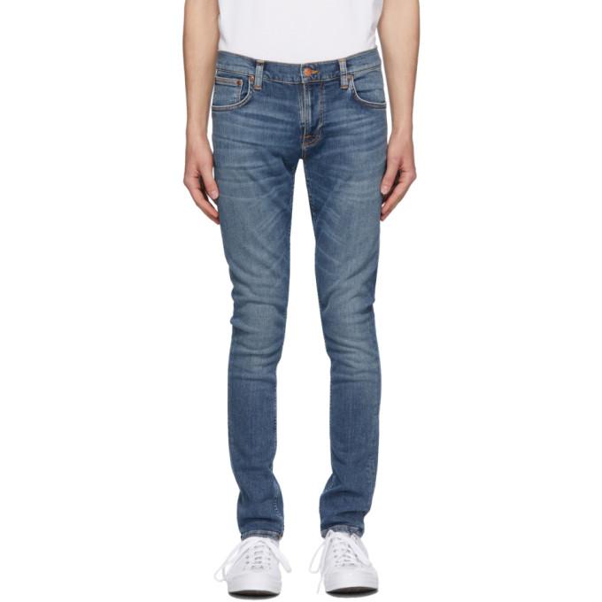 Nudie Jeans Blue Tight Terry Jeans