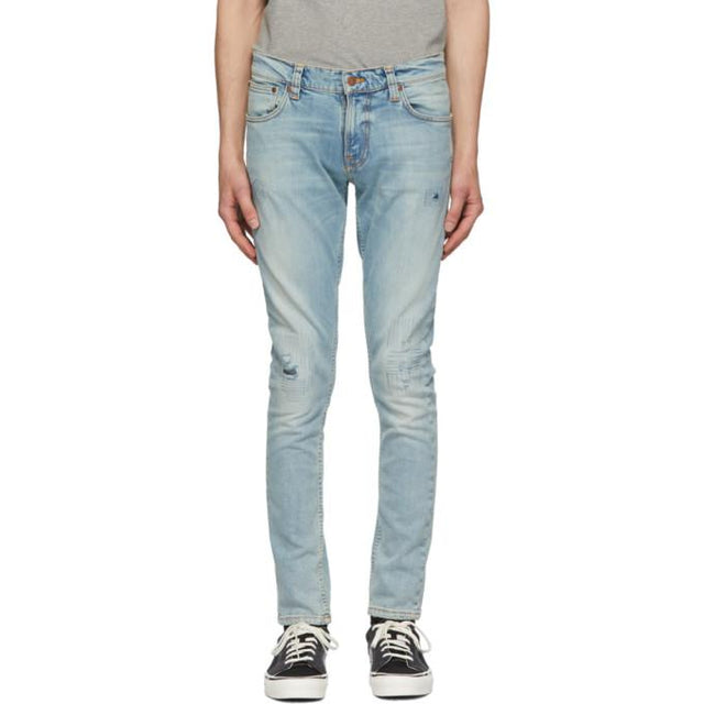 Nudie Jeans Blue Tight Terry Jeans