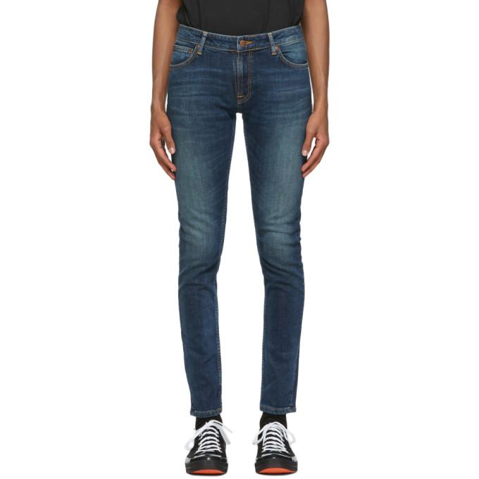 Nudie Jeans Indigo Skinny Lin Jeans