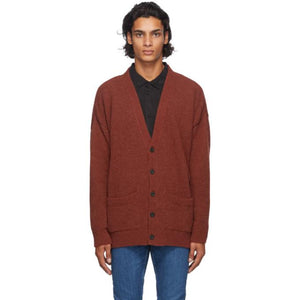 Nudie Jeans Red Alpaca Cardigan