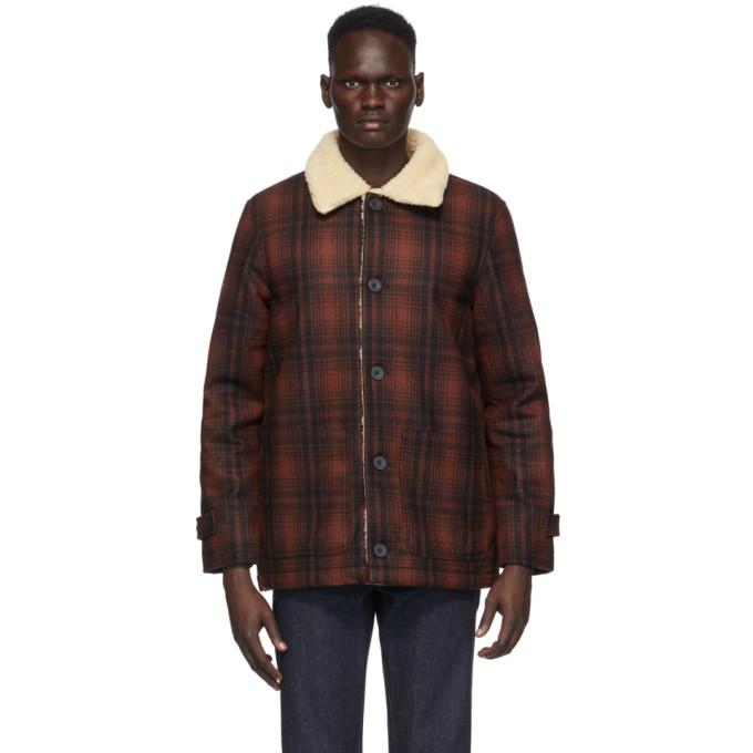 Nudie Jeans Red Mangan Lumber Jacket