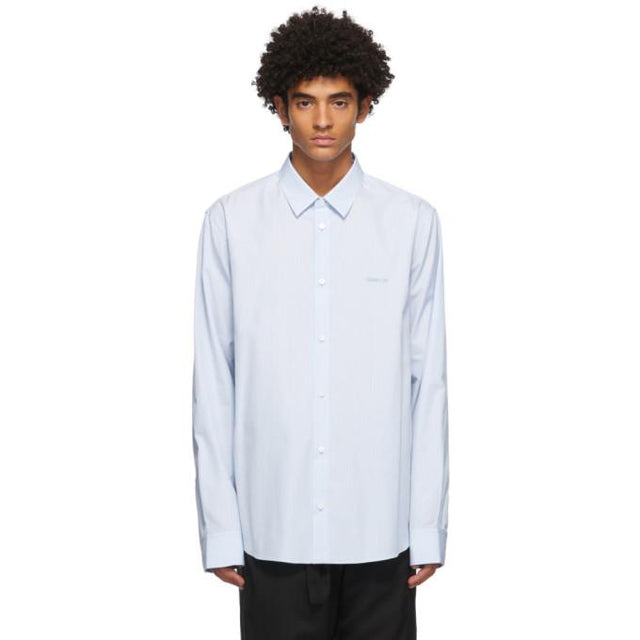 OAMC Blue Micro Striped Shirt