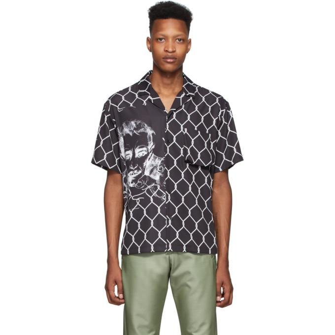 Off-White Black and White Broken Fence Shirt