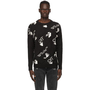 Off-White Black and White Drowning Crewneck