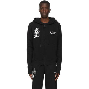 Off-White Black and White Kiss 21 Hoodie