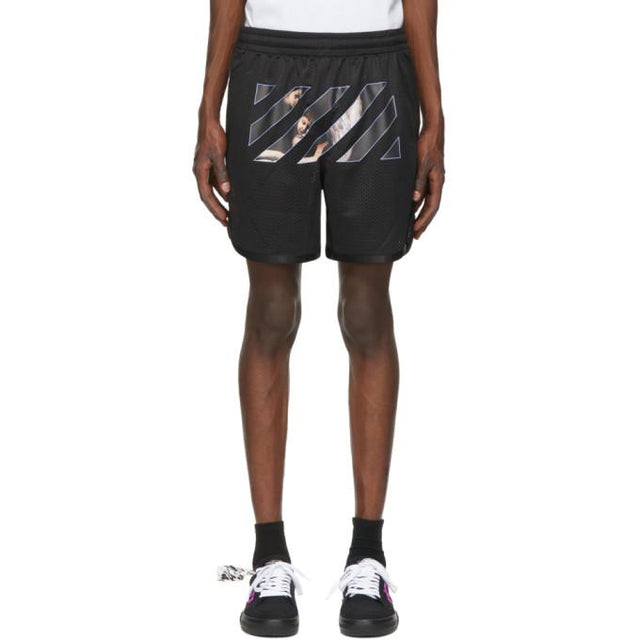 Off-White Black Caravaggio Angel Shorts