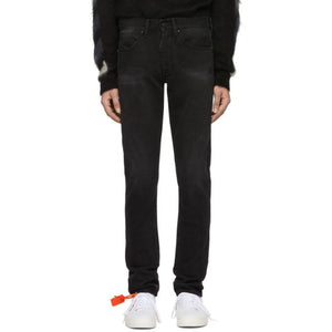 Off-White Black Diag Jeans