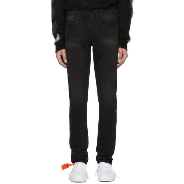 Off-White Black Diag Jeans