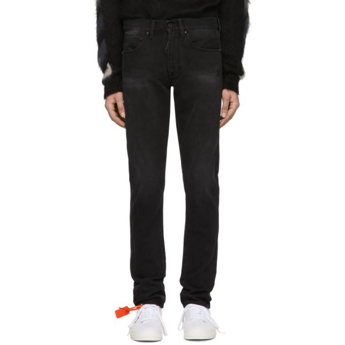 Off-White Black Diag Jeans