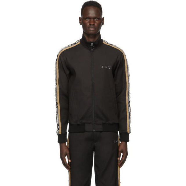 Off-White Black Dojo Zip-Up Sweater