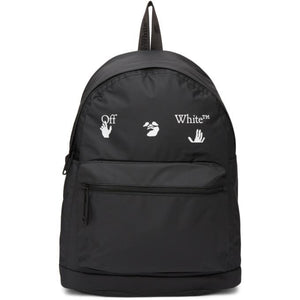 Off-White Black Matte Logo Backpack