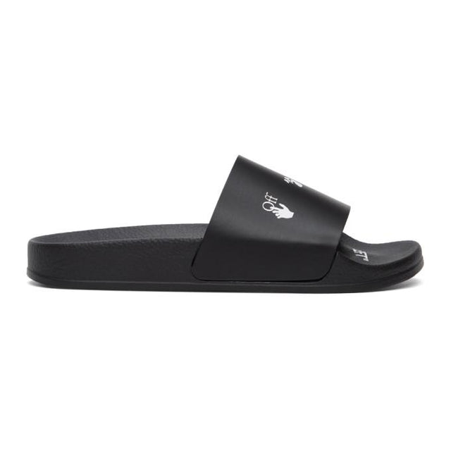 Off-White Black New Logo Pool Slides