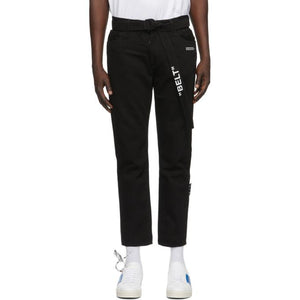 Off-White Black Slim Low Crotch Jeans