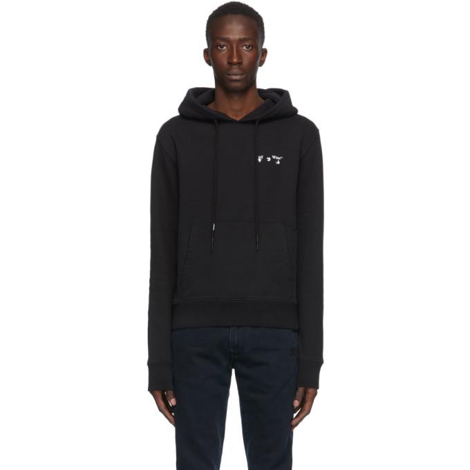 Off-White Black Small Logo Slim Hoodie