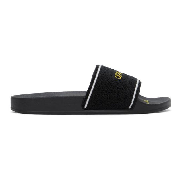 Off-White Black Towel Slides