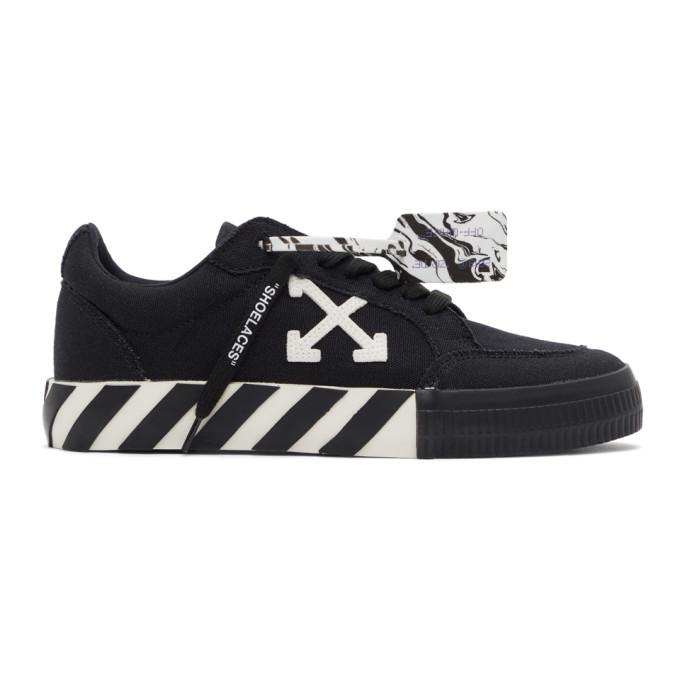 Off-White Black Vulcanized Low Sneakers
