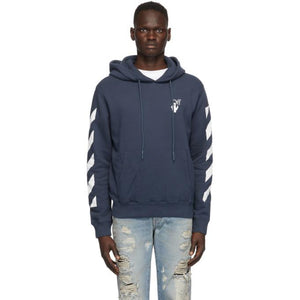 Off-White Blue Agreement Slim Hoodie
