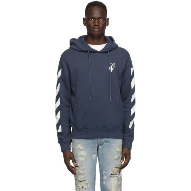 Off-White Blue Agreement Slim Hoodie
