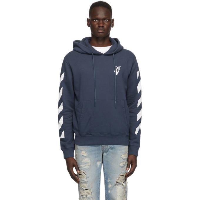 Off-White Blue Agreement Slim Hoodie