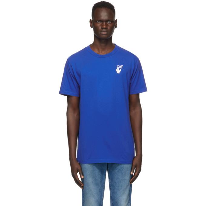 Off-White Blue Cut Here T-Shirt