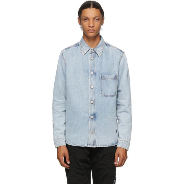 Off-White Blue Denim Stencil Arrows Jacket