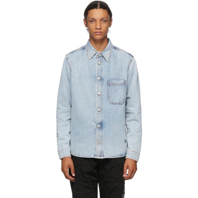 Off-White Blue Denim Stencil Arrows Jacket