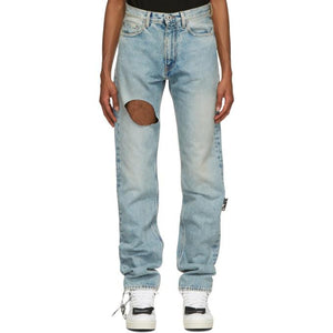 Off-White Blue Slim Meteor Joseph Jeans
